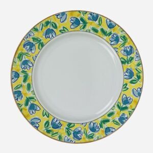 Studio Nova Garden Court 12" Chop Plate Round Serving Platter Blue Tulips Y0309